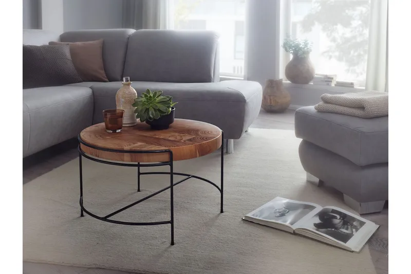 Willowdale Soffbord 62x40 cm Runt - Brun/Svart - Möbler - Vardagsrum - Soffbord & vardagsrumsbord - Soffbord