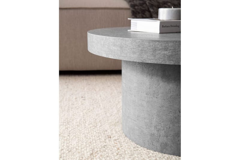 Soffbord Wohnling 60 cm vardagsrumsbord soffbord runt litet soffbord modern Grå - Grå - Möbler - Vardagsrum - Soffbord & vardagsrumsbord - Soffbord