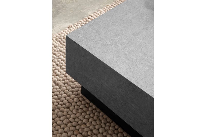Soffbord Wohnling Betong-look fyrkantig 65 cm med förvaringsutrymme modern look - Möbler - Vardagsrum - Soffbord & vardagsrumsbord - Soffbord