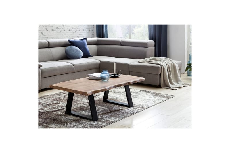 Soffbord Wohnling Gaya massiv akacia trädkantlook lantlig stil - Möbler - Vardagsrum - Soffbord & vardagsrumsbord - Soffbord