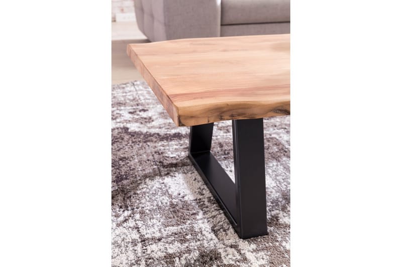 Soffbord Wohnling Gaya massiv akacia trädkantlook lantlig stil - Möbler - Vardagsrum - Soffbord & vardagsrumsbord - Soffbord