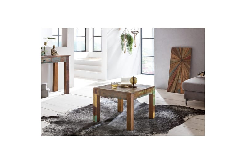 Soffbord Wohnling Kolkutta Återvunnet Massivt Trä Handgjord Lantlig Stil - Möbler - Vardagsrum - Soffbord & vardagsrumsbord - Soffbord