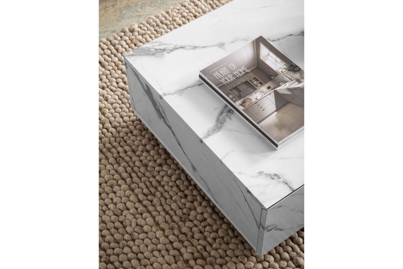 Soffbord Wohnling Marmorblockutseende Rektangulär Tvåfärgad Modern - Möbler - Vardagsrum - Soffbord & vardagsrumsbord - Marmorbord
