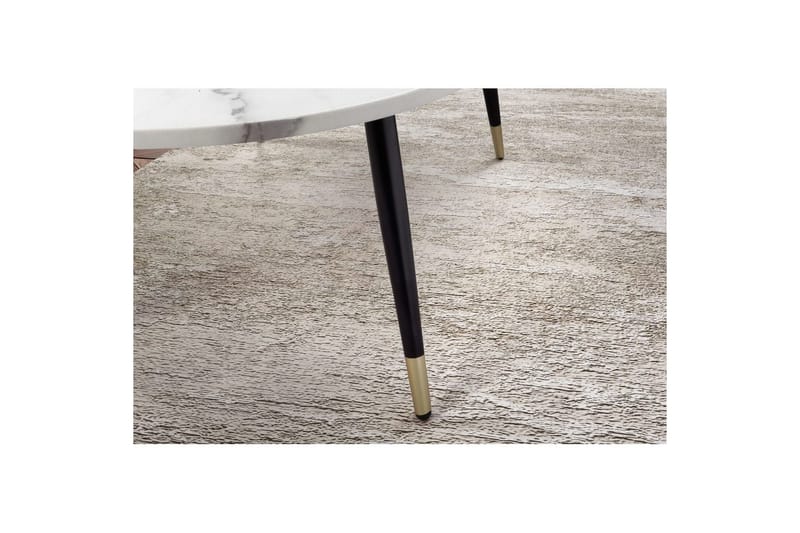 Soffbord Wohnling marmorlook 120 cm, oval modern stil Marmor Vit - Marmor Vit - Möbler - Vardagsrum - Soffbord & vardagsrumsbord - Marmorbord