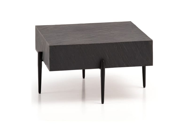 Soffbord Wohnling Massivt fyrkantigt trä i modern stenlook, modern