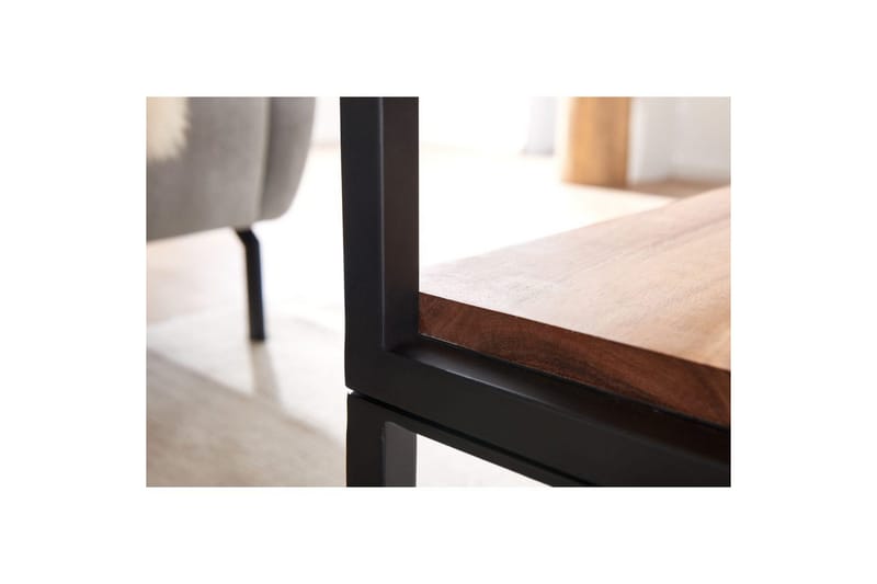 Soffbord Wohnling Massivt trä 100 cm rektangulär med bricka modern - Möbler - Vardagsrum - Soffbord & vardagsrumsbord - Soffbord