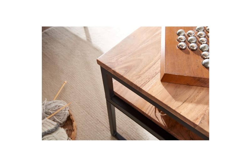 Soffbord Wohnling Massivt trä 100 cm rektangulär med bricka modern - Möbler - Vardagsrum - Soffbord & vardagsrumsbord - Soffbord