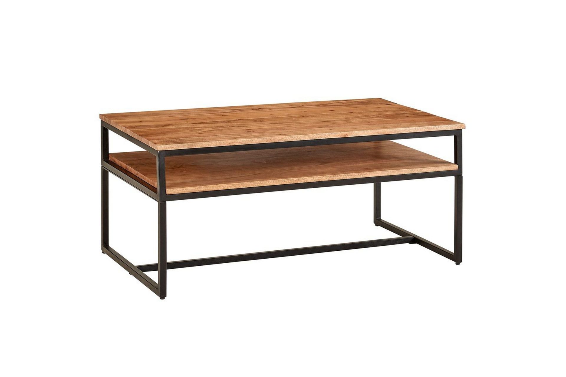 soffbord wohnling massivt trä 100 cm rektangulär med bricka modern -