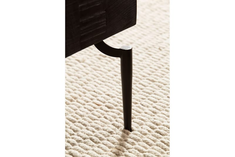 Soffbord Wohnling massivt trä 60 cm kub, fyrkantig, modern stil Svart - Svart - Möbler - Vardagsrum - Soffbord & vardagsrumsbord - Soffbord