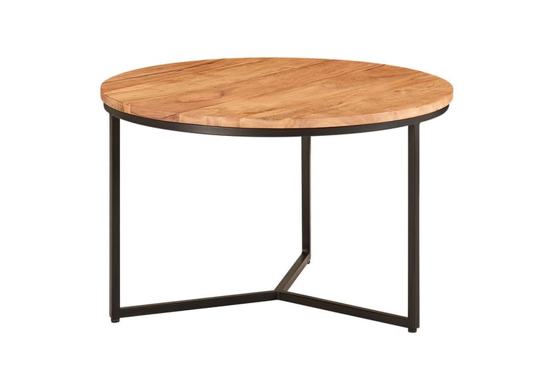 Soffbord Wohnling Massivt trä 60 cm Rund Modern - Möbler - Vardagsrum - Soffbord & vardagsrumsbord - Soffbord