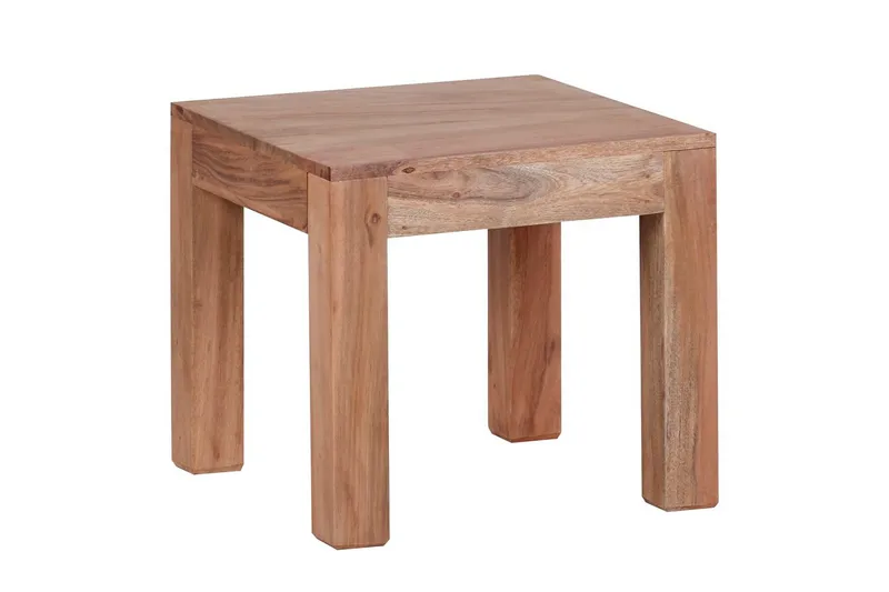 Soffbord Wohnling Massivt trä Lantstil Klassisk Handgjord 45x45 cm, Akacia, 45x45 cm, Akacia