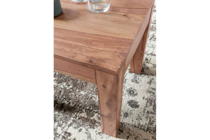 Soffbord Wohnling Massivt trä Lantstil Klassisk Handgjord 45x45 cm, Akacia - 45x45 cm, Akacia - Möbler - Vardagsrum - Soffbord & vardagsrumsbord - Soffbord