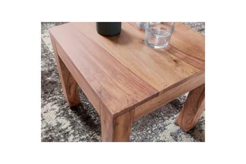 Soffbord Wohnling Massivt trä Lantstil Klassisk Handgjord 45x45 cm, Akacia - 45x45 cm, Akacia - Möbler - Vardagsrum - Soffbord & vardagsrumsbord - Soffbord