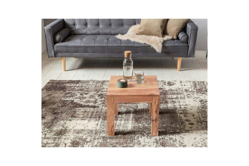 Soffbord Wohnling Massivt trä Lantstil Klassisk Handgjord 45x45 cm, Akacia - 45x45 cm, Akacia - Möbler - Vardagsrum - Soffbord & vardagsrumsbord - Soffbord