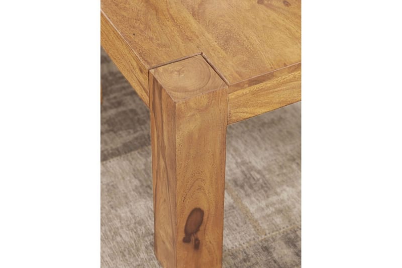 Soffbord Wohnling Massivt trä Lantstil Klassisk Handgjord 60x60 cm, Akacia - 60x60 cm, Akacia - Möbler - Vardagsrum - Soffbord & vardagsrumsbord - Soffbord