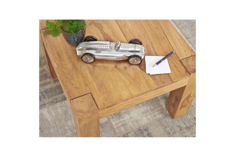Soffbord Wohnling Massivt trä Lantstil Klassisk Handgjord 60x60 cm, Akacia - 60x60 cm, Akacia - Möbler - Vardagsrum - Soffbord & vardagsrumsbord - Soffbord