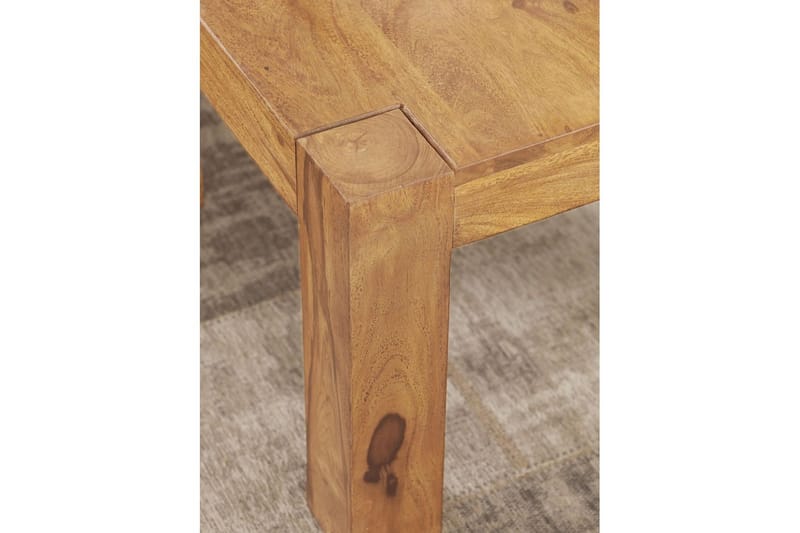 Soffbord Wohnling Massivt trä Lantstil Klassisk Handgjord 60x60 cm, Akacia - 60x60 cm, Akacia - Möbler - Vardagsrum - Soffbord & vardagsrumsbord - Soffbord