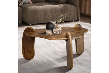 Soffbord Wohnling Massivt trä mango 78 cm organisk optik modern - Möbler - Vardagsrum - Soffbord & vardagsrumsbord - Soffbord