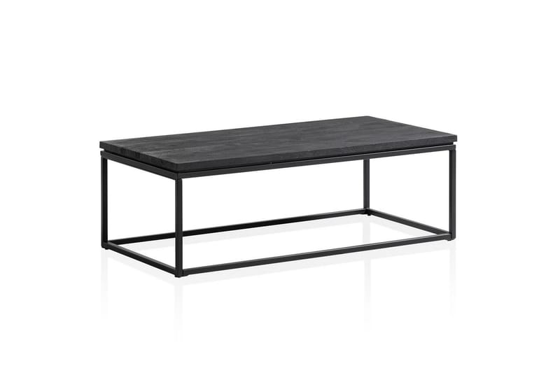 Soffbord Wohnling massivt trä, metallklassisk ram, modern stil 120x60x40 cm - 120x60x40 cm - Möbler - Vardagsrum - Soffbord & vardagsrumsbord - Soffbord