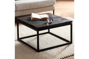 Soffbord Wohnling massivt trä, metallklassisk ram, modern stil 60x60x35 cm - 60x60x35 cm - Möbler - Vardagsrum - Soffbord & vardagsrumsbord - Soffbord