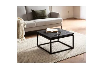 Soffbord Wohnling massivt trä, metallklassisk ram, modern stil 60x60x35 cm - 60x60x35 cm - Möbler - Vardagsrum - Soffbord & vardagsrumsbord - Soffbord