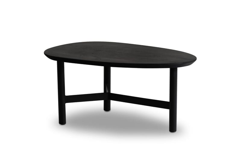 Soffbord Wohnling Massivt trä njurformad 3-bensram modern - Möbler - Vardagsrum - Soffbord & vardagsrumsbord - Soffbord