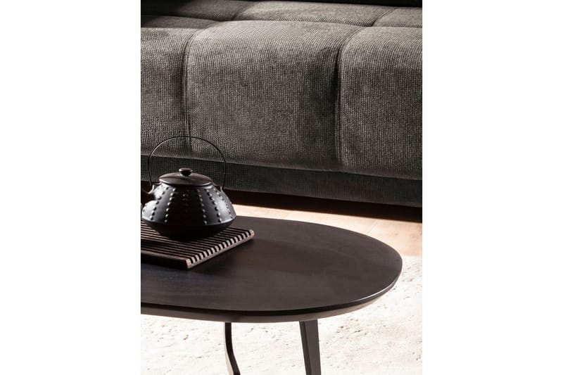 Soffbord Wohnling Massivt trä oval 86 cm modern - Möbler - Vardagsrum - Soffbord & vardagsrumsbord - Soffbord