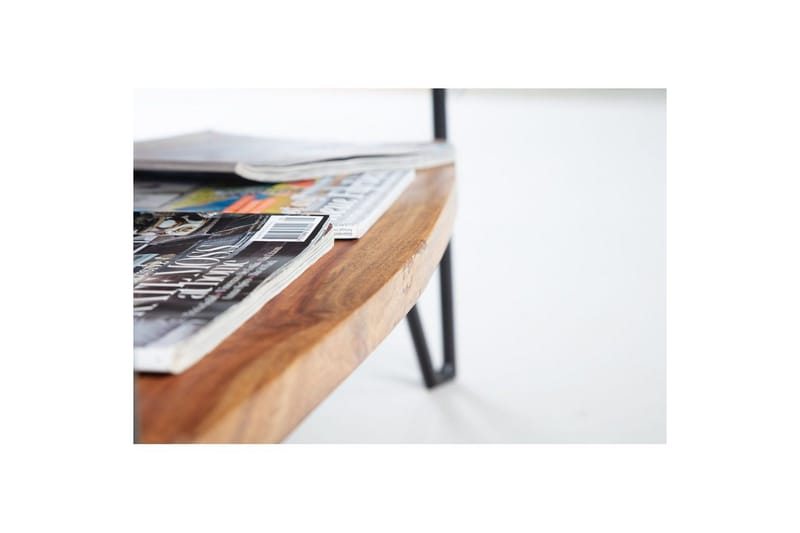 Soffbord Wohnling Massivt trä rektangulär med bricka lantligt metallben - Möbler - Vardagsrum - Soffbord & vardagsrumsbord - Soffbord