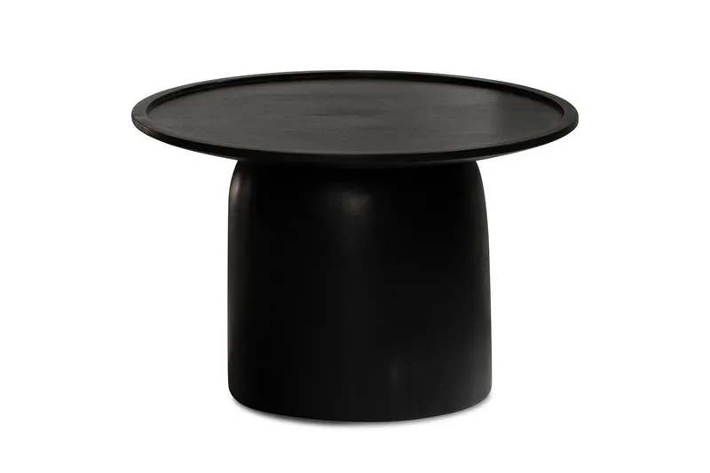 Soffbord Wohnling Massivt trä rund 60 cm cylinderstil bas klassisk modern - Möbler - Vardagsrum - Soffbord & vardagsrumsbord - Soffbord