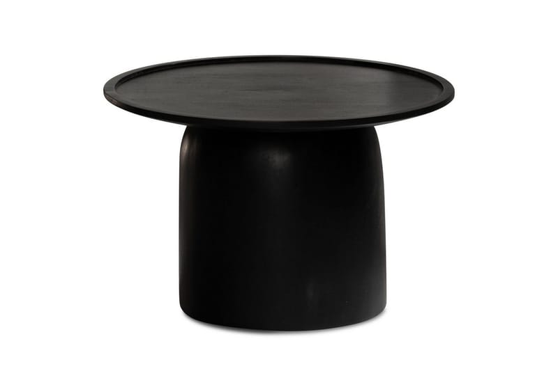 Soffbord Wohnling Massivt trä rund 60 cm cylinderstil bas klassisk modern