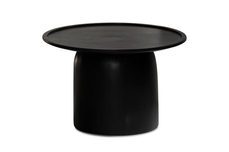 Soffbord Wohnling Massivt trä rund 60 cm cylinderstil bas klassisk modern - Möbler - Vardagsrum - Soffbord & vardagsrumsbord - Soffbord