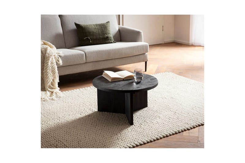 Soffbord Wohnling Massivt trä rund 60 cm klassisk bas lantligt - Möbler - Vardagsrum - Soffbord & vardagsrumsbord - Soffbord