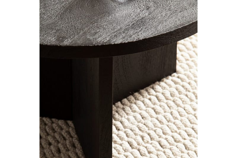 Soffbord Wohnling Massivt trä rund 60 cm klassisk bas lantligt - Möbler - Vardagsrum - Soffbord & vardagsrumsbord - Soffbord