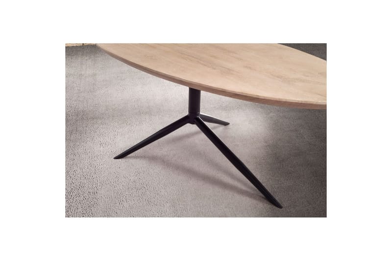 Soffbord Wohnling Massivt trä vitlaserat 86 cm ovalt modern - Möbler - Vardagsrum - Soffbord & vardagsrumsbord - Soffbord