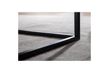 Soffbord Wohnling metall fyrkantig, modern stil Svart - Svart - Möbler - Vardagsrum - Soffbord & vardagsrumsbord - Soffbord