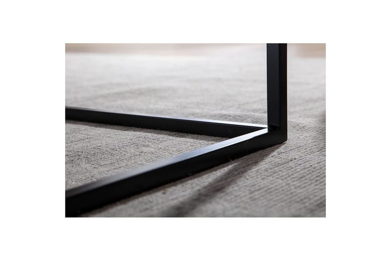 Soffbord Wohnling metall fyrkantig, modern stil Svart - Svart - Möbler - Vardagsrum - Soffbord & vardagsrumsbord - Soffbord