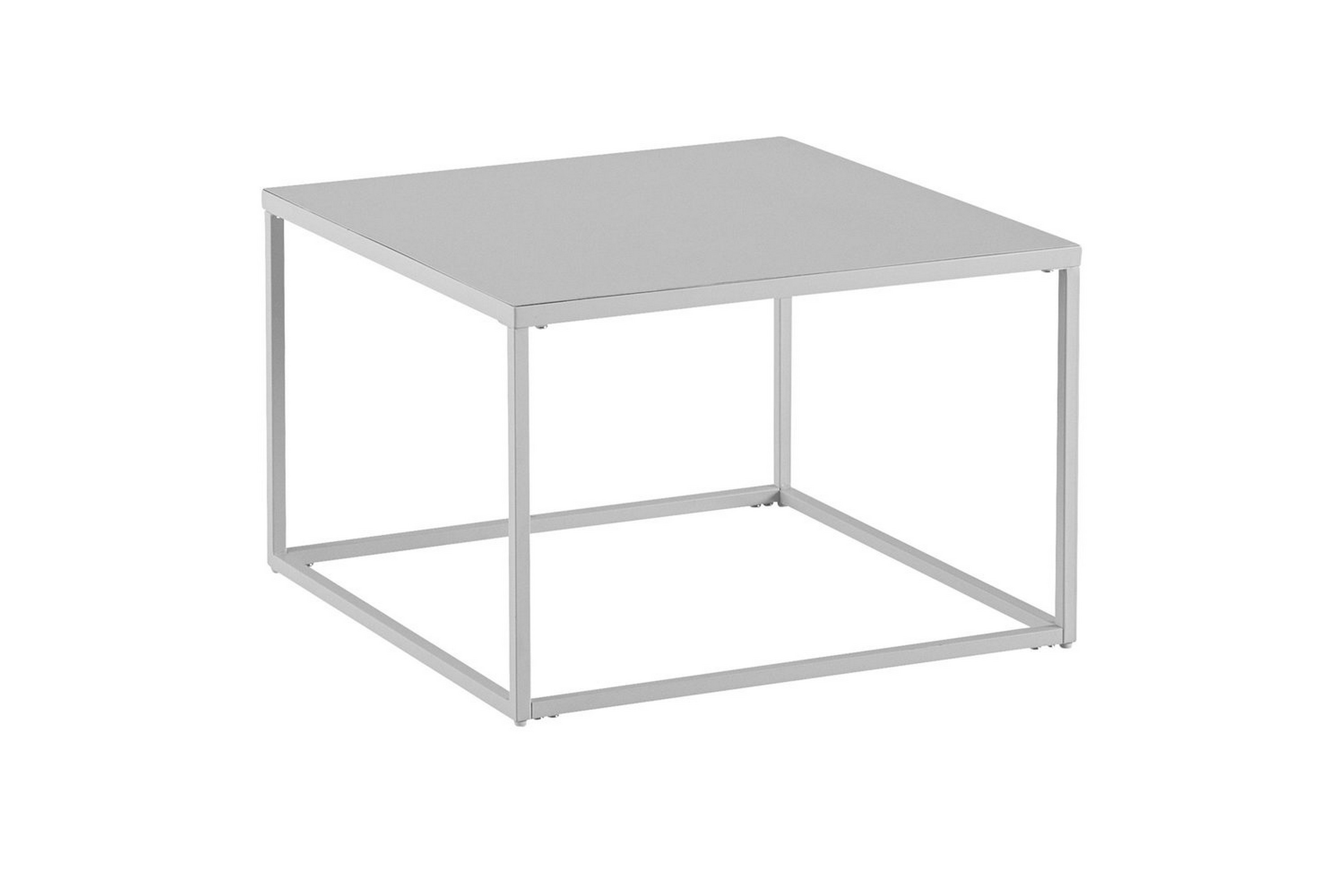 soffbord wohnling metall fyrkantig, modern stil vit - vit