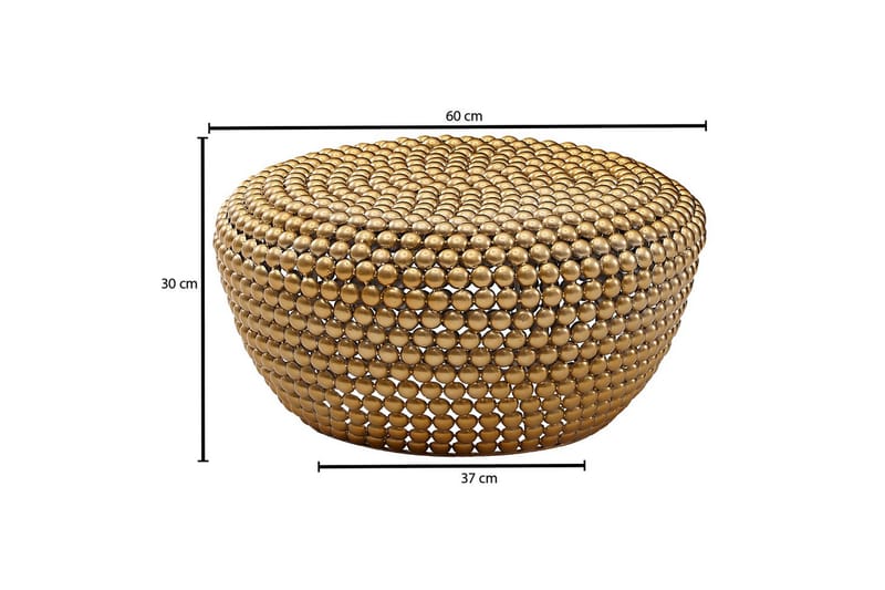 Soffbord Wohnling Metall Rund 60 cm Halvsfärisk Yta Modern - Möbler - Vardagsrum - Soffbord & vardagsrumsbord - Soffbord
