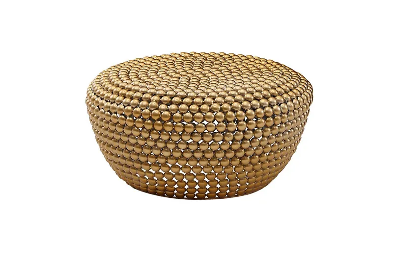Soffbord Wohnling Metall Rund 60 cm Halvsfärisk Yta Modern