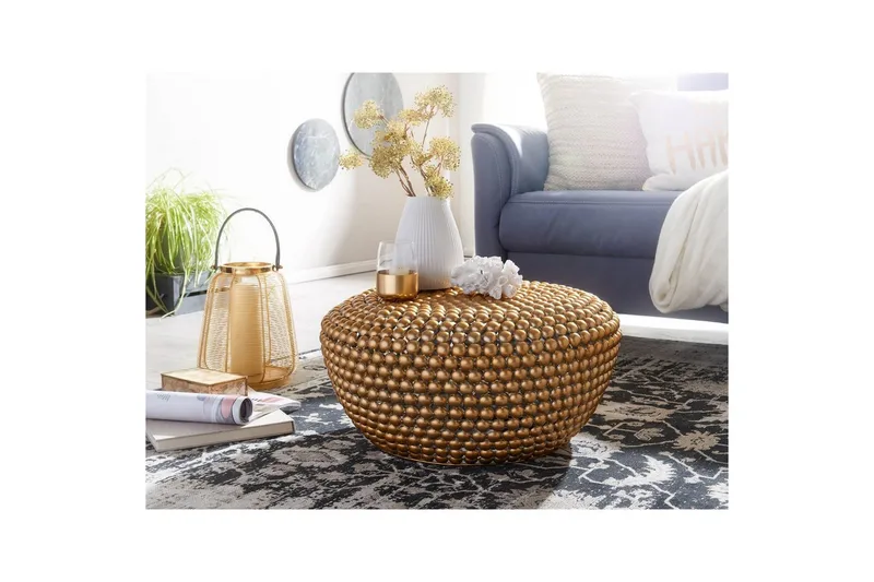 Soffbord Wohnling Metall Rund 60 cm Halvsfärisk Yta Modern - Möbler - Vardagsrum - Soffbord & vardagsrumsbord - Soffbord
