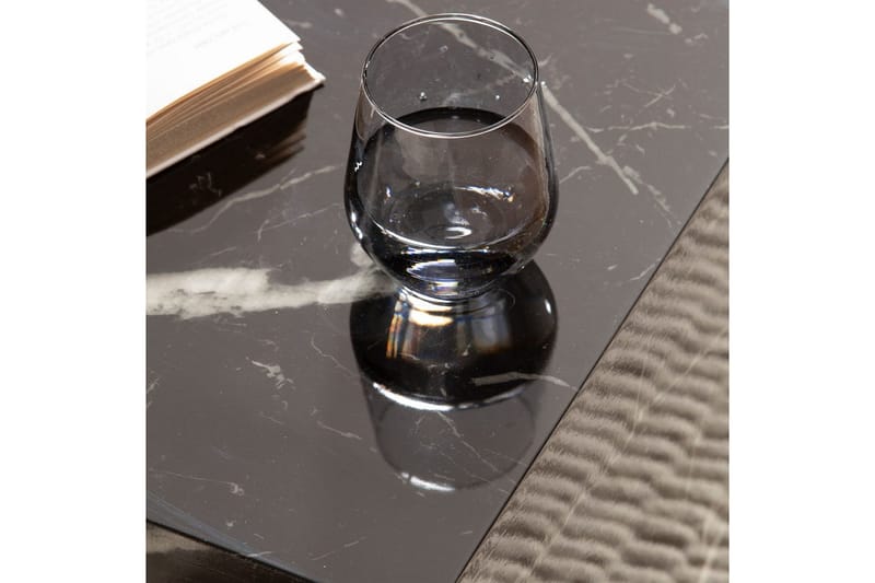 Soffbord Wohnling MONOBLOC marmorausseende 40x40x45 cm, modern stil Marmor Svart - Marmor Svart - Möbler - Vardagsrum - Soffbord & vardagsrumsbord - Soffbord