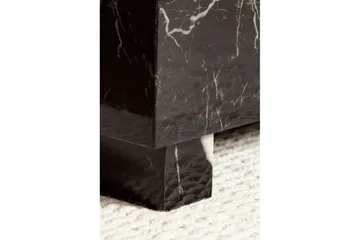 Soffbord Wohnling MONOBLOC modernt utseende, 60x60x35 cm, med släda ben Marmor Svart - Marmor Svart - Möbler - Vardagsrum - Soffbord & vardagsrumsbord - Soffbord