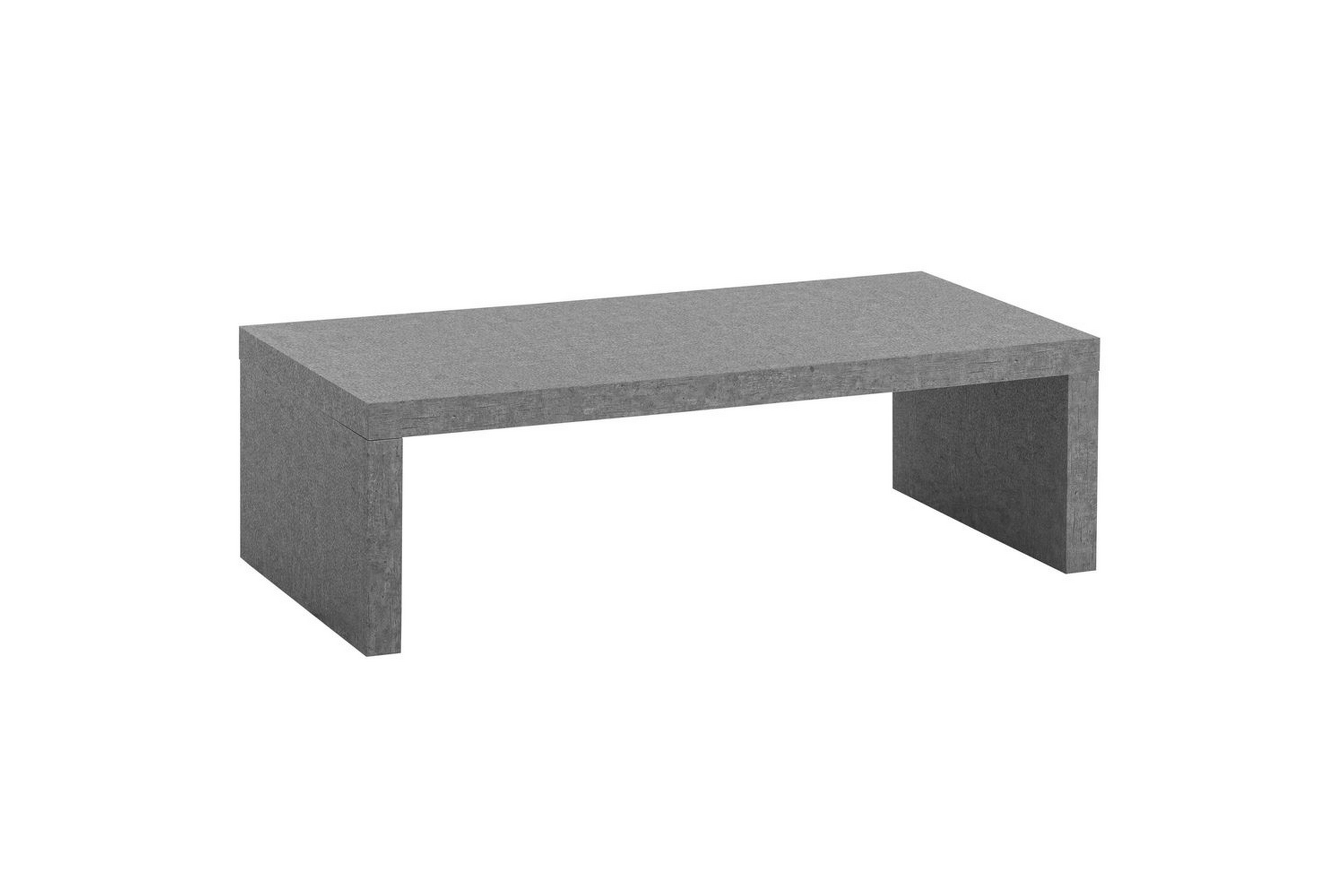 soffbord wohnling rektangulär 110 cm, stenoptik, modern look grå - grå