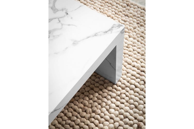 Soffbord Wohnling rektangulär 110 cm, stenoptik, modern look Marmor Vit - Marmor Vit - Möbler - Vardagsrum - Soffbord & vardagsrumsbord - Soffbord
