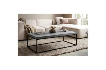 Soffbord Wohnling rektangulär 120 cm, stenoptik, modern look Grå - Grå - Möbler - Vardagsrum - Soffbord & vardagsrumsbord - Soffbord