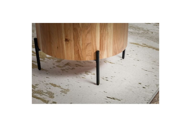 Soffbord Wohnling Rund 60 cm Massivt trä Skandinavisk stil - Möbler - Vardagsrum - Soffbord & vardagsrumsbord - Soffbord