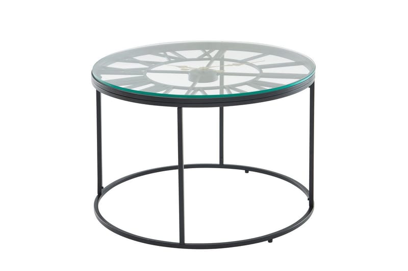 Soffbord Wohnling Rund 60 cm Säkerhetsglas Klockstil - Möbler - Vardagsrum - Soffbord & vardagsrumsbord - Soffbord
