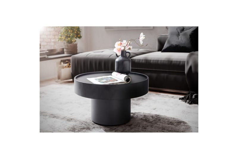 Soffbord Wohnling Rund 60 cm Svamputseende Metall Modern Look - Möbler - Vardagsrum - Soffbord & vardagsrumsbord - Soffbord