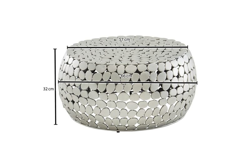 Soffbord Wohnling Rund metallplatta stil matt look modern - Möbler - Vardagsrum - Soffbord & vardagsrumsbord - Soffbord