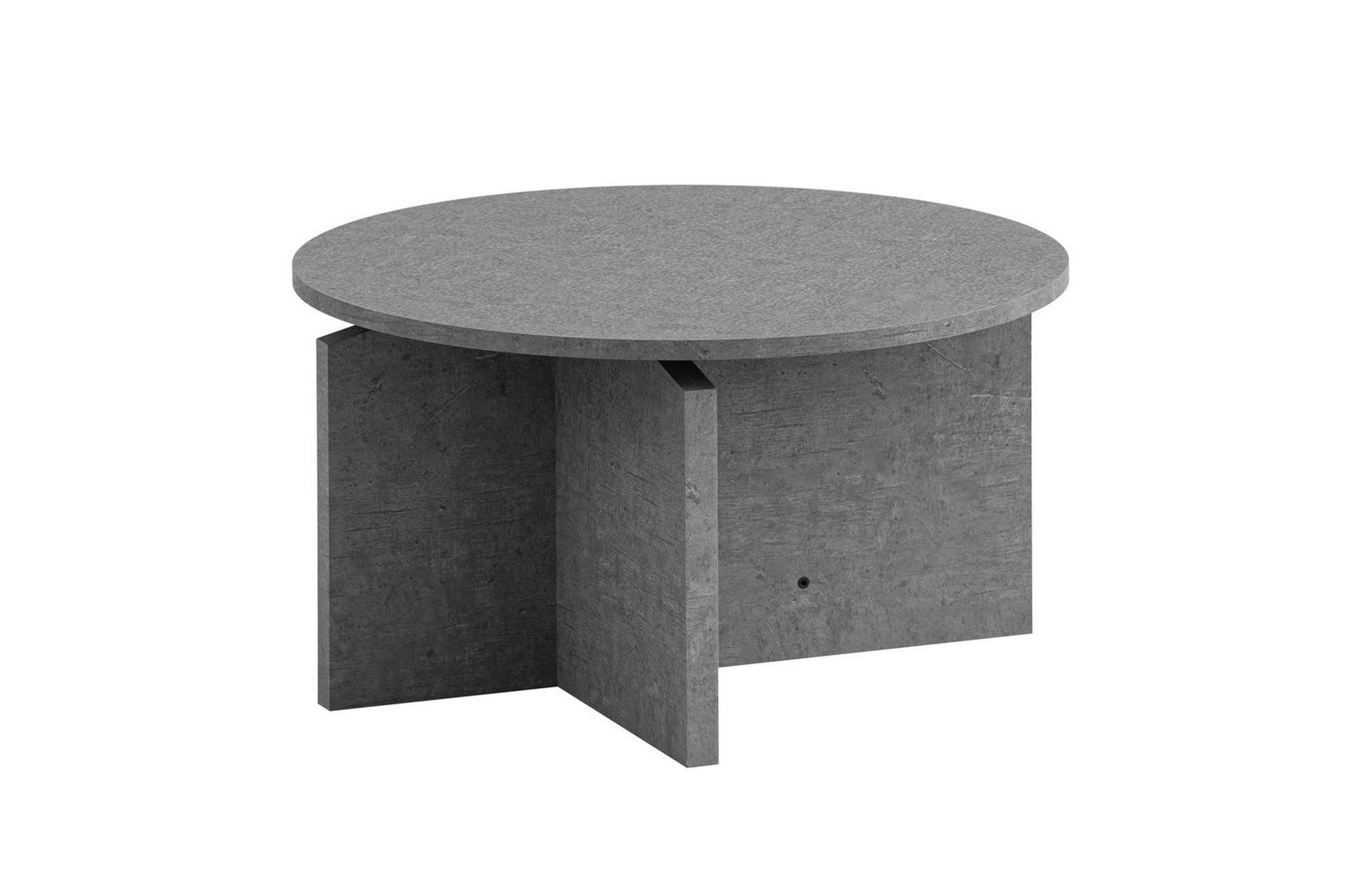 soffbord wohnling rund stensikt stil modern look 60 cm, grå - 60 cm, grå